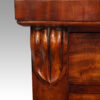 Victorian mahogany Wellington chest carving