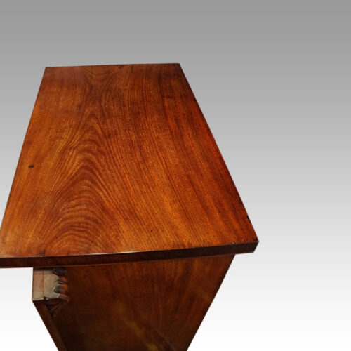 Victorian mahogany Wellington chest top
