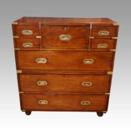 Victorian secretaire campaign chest