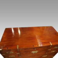 Victorian secretaire campaign chest top
