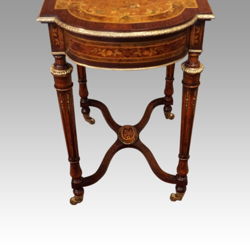 19thc. Inlaid dressing table side