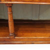 Antique oak dresser base boarded back