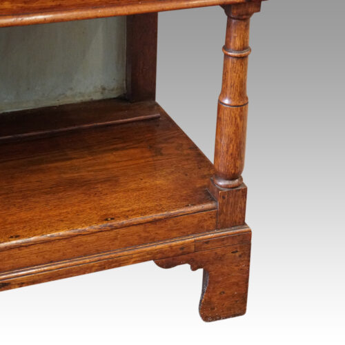 Antique oak dresser base bracket feet