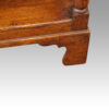 Antique oak dresser base foot detail