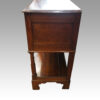 Antique oak dresser base side