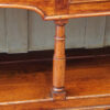 Antique oak dresser base turned front leg