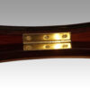 Edwardian inlaid mahogany curio table hinge