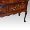 George III oak cabriole leg dresser base drawer detail