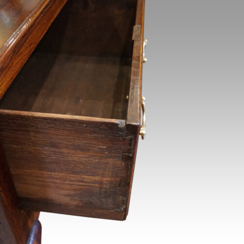 George III oak cabriole leg dresser base drawer lining