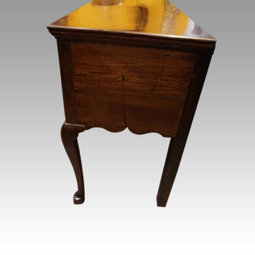 George III oak cabriole leg dresser base end