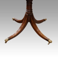 George V mahogany twin pillar dining table base