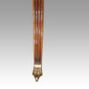 George V mahogany twin pillar dining table leg