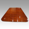 George V mahogany twin pillar dining table top