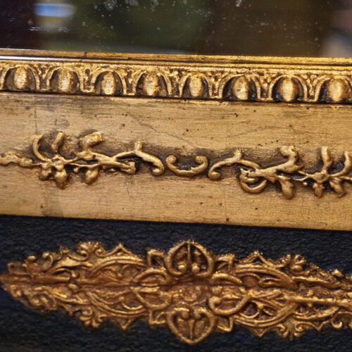 Pair of Antique gilt pier mirrors gesso