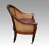 Regency library chair side