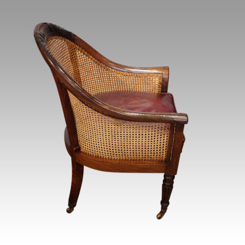 Regency library chair side