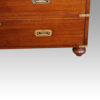 Victorian brass bound teak campaign chest foot