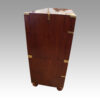 Victorian brass bound teak campaign chest side