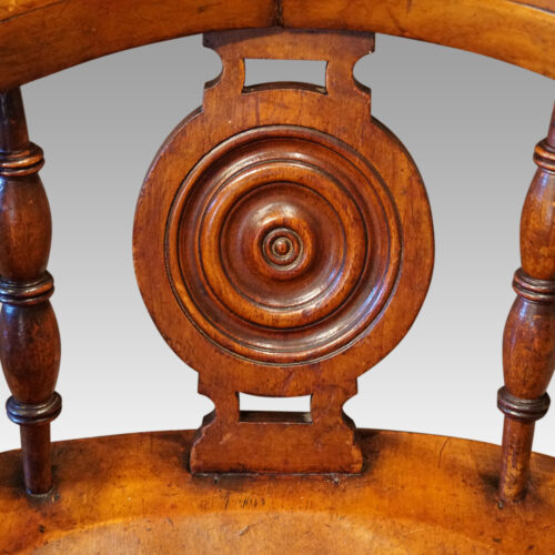 Victorian captains chair bullseye back