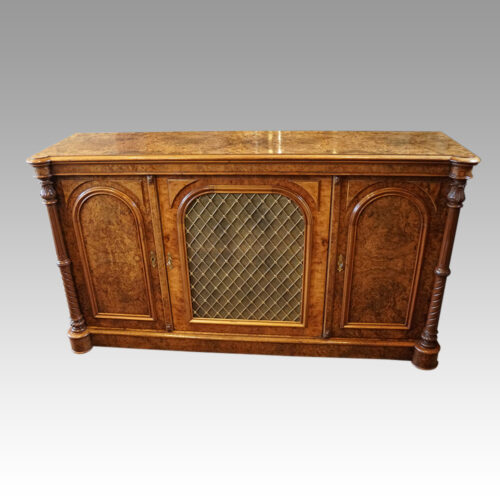 Victorian walnut side cabinet