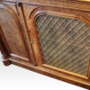 Victorian walnut side cabinet brass grill