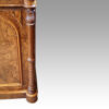 Victorian walnut side cabinet column