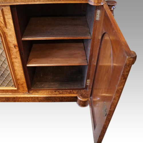 Victorian walnut side cabinet cupboard