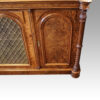 Victorian walnut side cabinet end door