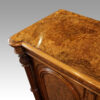 Victorian walnut side cabinet end top