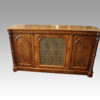 Victorian walnut side cabinet front
