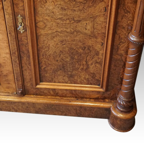 Victorian walnut side cabinet plinth