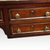 18thc. French mahogany cylinder desk double drawer detail