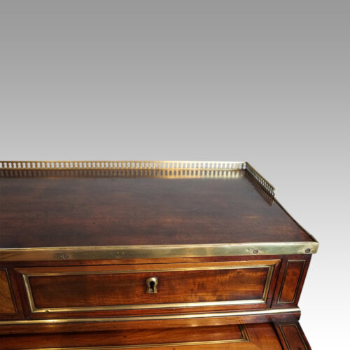 18thc. French mahogany cylinder desk gallery
