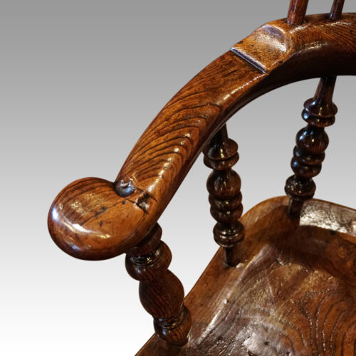 19thc. Yorkshire broadarm chair hand grip