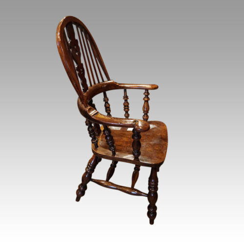 19thc. Yorkshire broadarm chair side