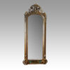 19thc. gilt pier mirror with eglomise glass panel