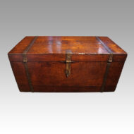 Antique teak merchants chest