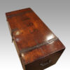 Antique teak merchants chest top