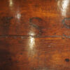Antique teak merchants chest top detail
