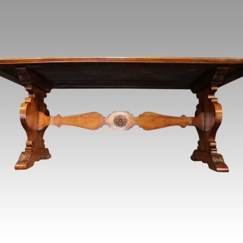 Cherrywood refectory dining table base