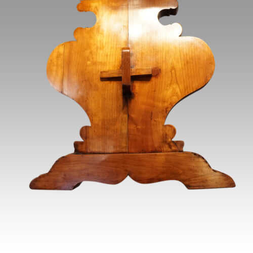 Cherrywood refectory dining table silhouette end