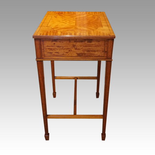Edwardian inlaid Satinwood side table side