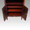 Edwardian inlaid music cabinet door open
