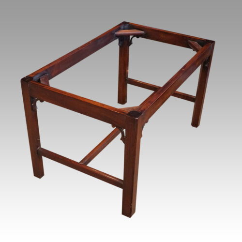 Mahogany butlers tray on stand stand
