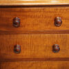 Pair Victorian mahogany bedside chests drawer detail