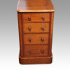 Pair Victorian mahogany bedside chests front