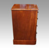 Pair Victorian mahogany bedside chests side