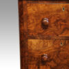 Pair of Victorian burr walnut bedside chests knobs