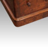 Pair of Victorian burr walnut bedside chests plinth