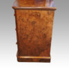 Pair of Victorian burr walnut bedside chests side